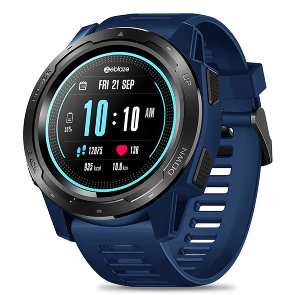 Zeblaze Смарт-часы VIBE 5 фитнес-трекер Smartwatch монитор сердечного ритма для мужчин и женщин ремешок для samsung huawei Xiaomi Apple iphone - Цвет: blue