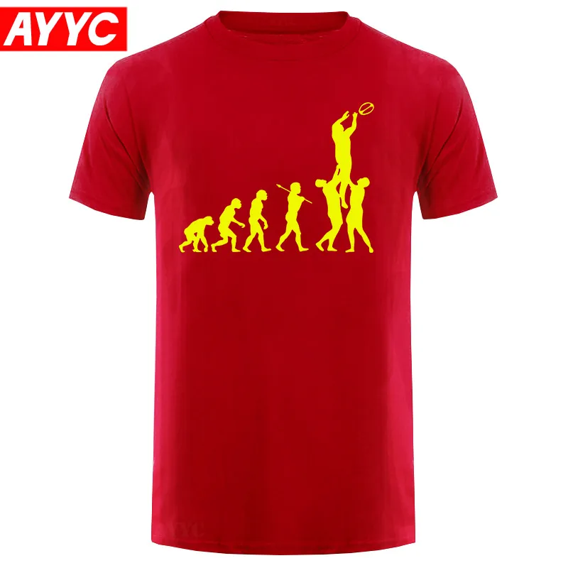 Регби-эволюция-Мужская футболка-Футболка-круглый вырез-Футболка-Короткие