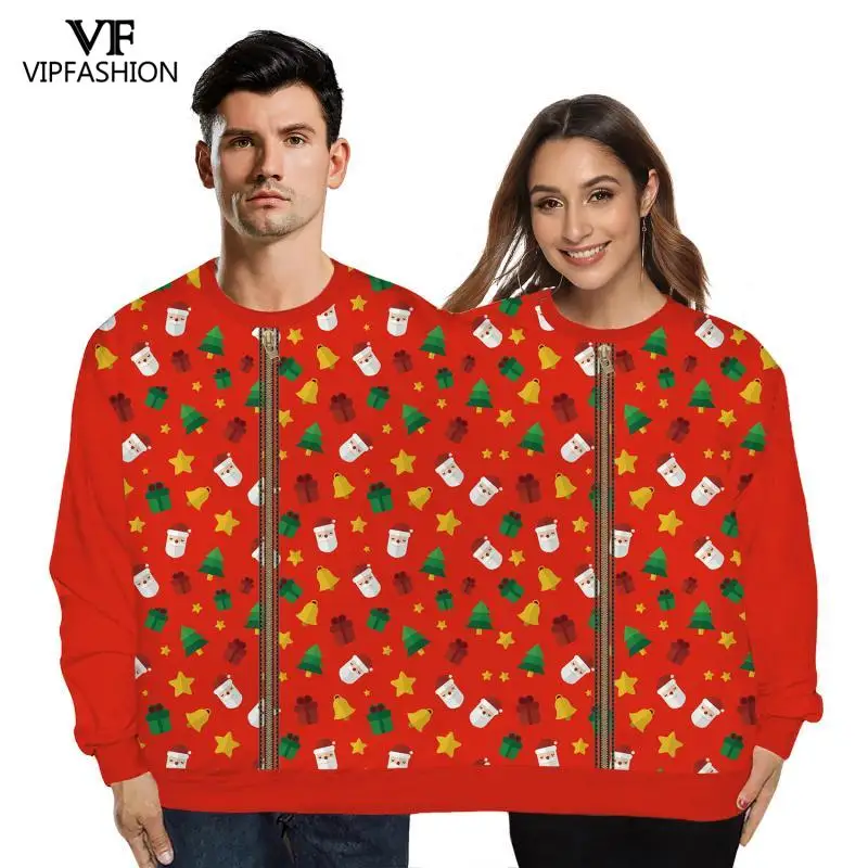 Модная зимняя уличная одежда для пар свитшот Забавный пуловер унисекс двух