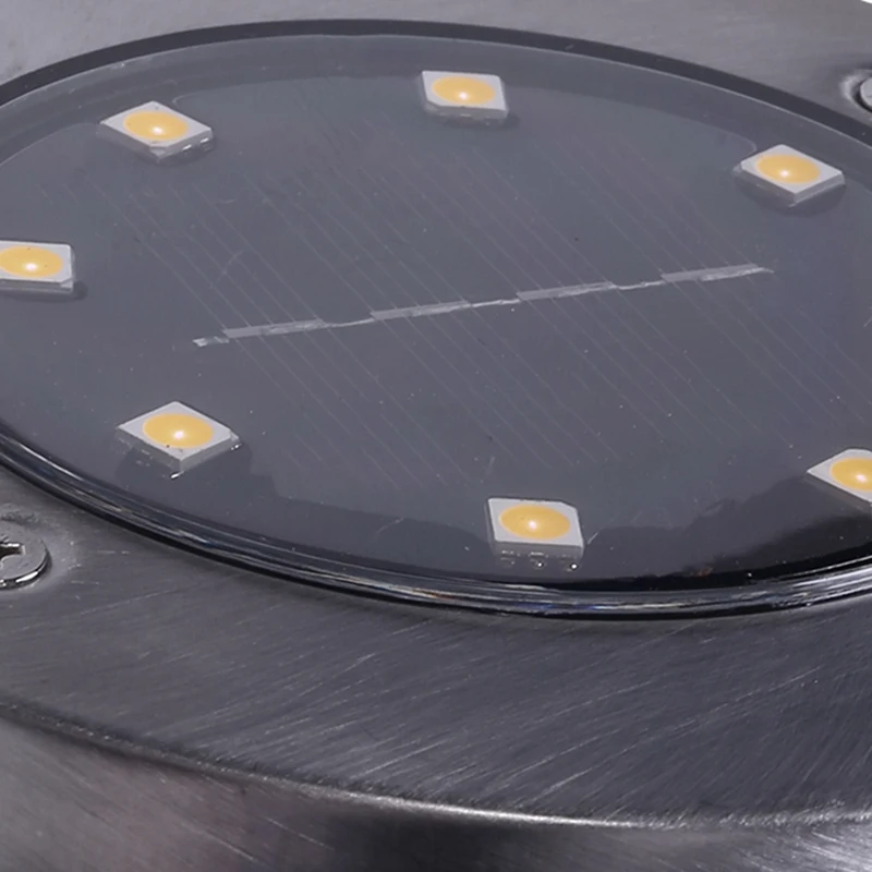 

10Pcs Solar Powered Ground Light 8 Led Outdoor Garden Landscape Pathway Solar Buried Floor Light Underground Lamps