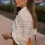 

UK Fashion Women Sheer Tee Bohemian Puff Petal Sleeve Floral Print Blouse Slim Club Tops
