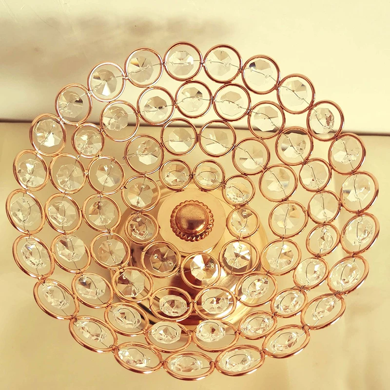 

PEANDIM Crystal Tray Stand Wedding Party Birthday Cupcake Dessert Display Decorative Trays Plate Home Kitchen Organizer