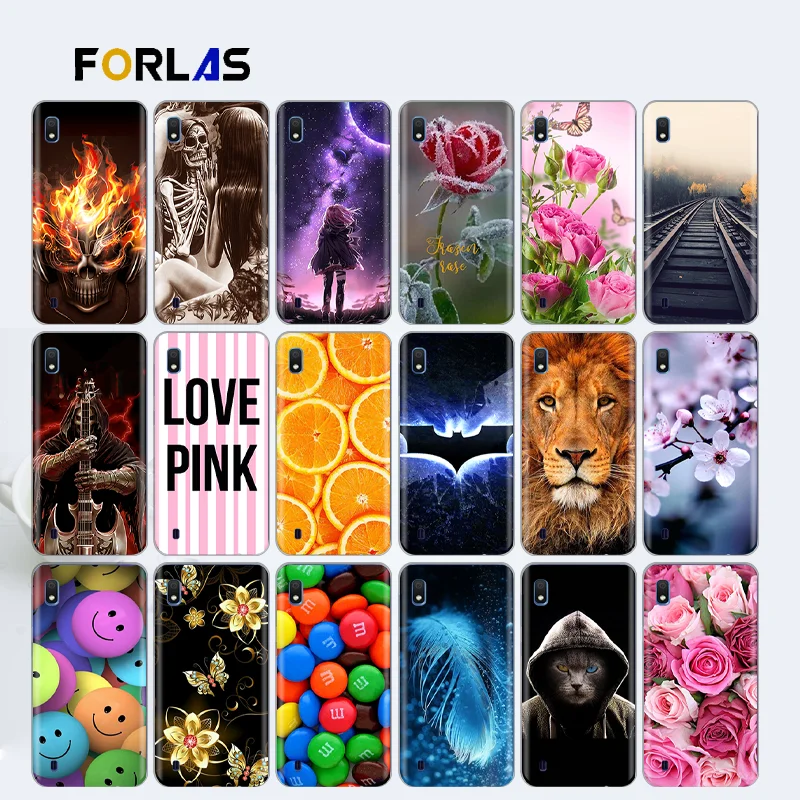 

Coque for Samsung Galaxy A10 Case Silicone Soft TPU Cover Painted Transparent Aesthetic Shockproof Bumper Fundas Luxury