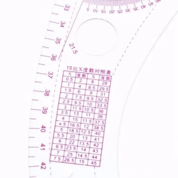 7Pcs/Set ruler tailor measuring curve kit transparent sewing drawing sleeve arm French cutting paddle shap | Канцтовары для офиса