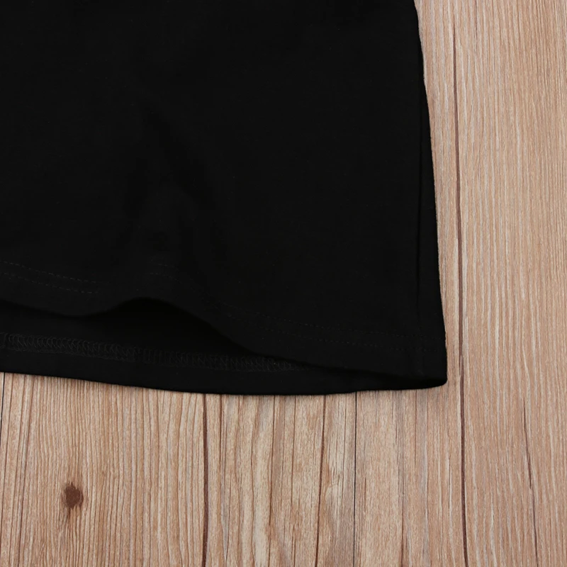

2021 children girl knitted long-sleeved black clothes winter casual black children's dress