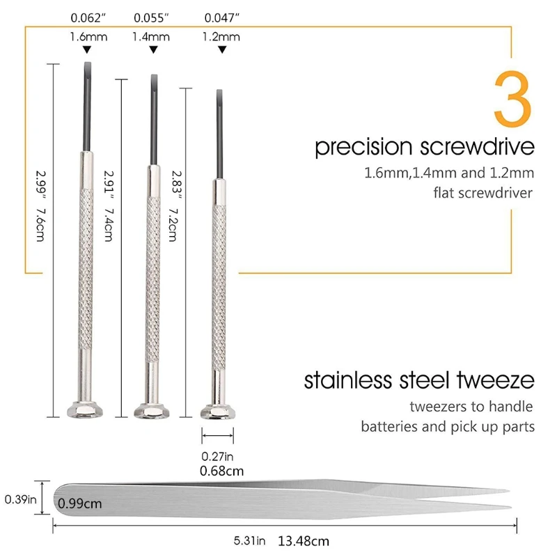 Набор инструментов для замены батареи часов удаления и открывания задней крышки