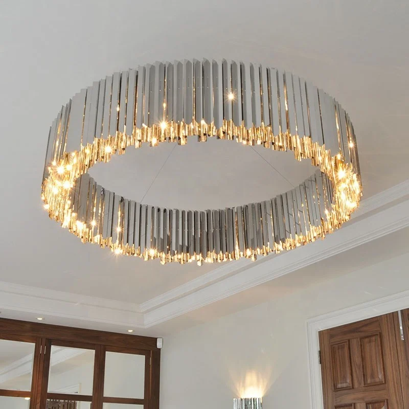 Высокое качество Современная нержавеющая сталь внутреннее освещение роскошная