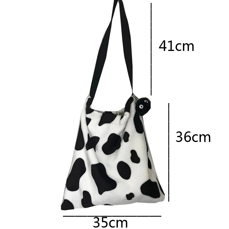 New Cow Print Women Shoulder Bags Retro Fashion Large Capacity Bag Girls Students Crossbody Basic Casual Tote | Багаж и сумки