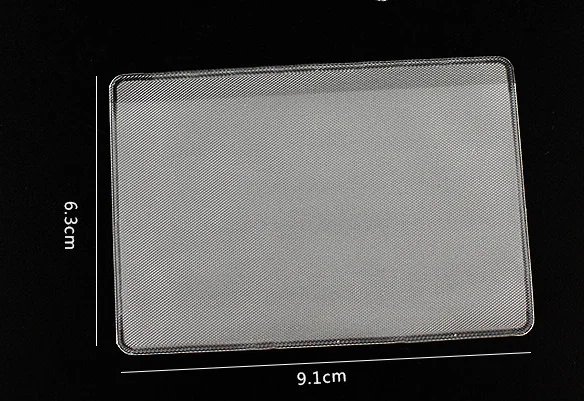 10 шт./лот женская и Мужская Обложка для кредитных карт ПВХ Прозрачный матовый