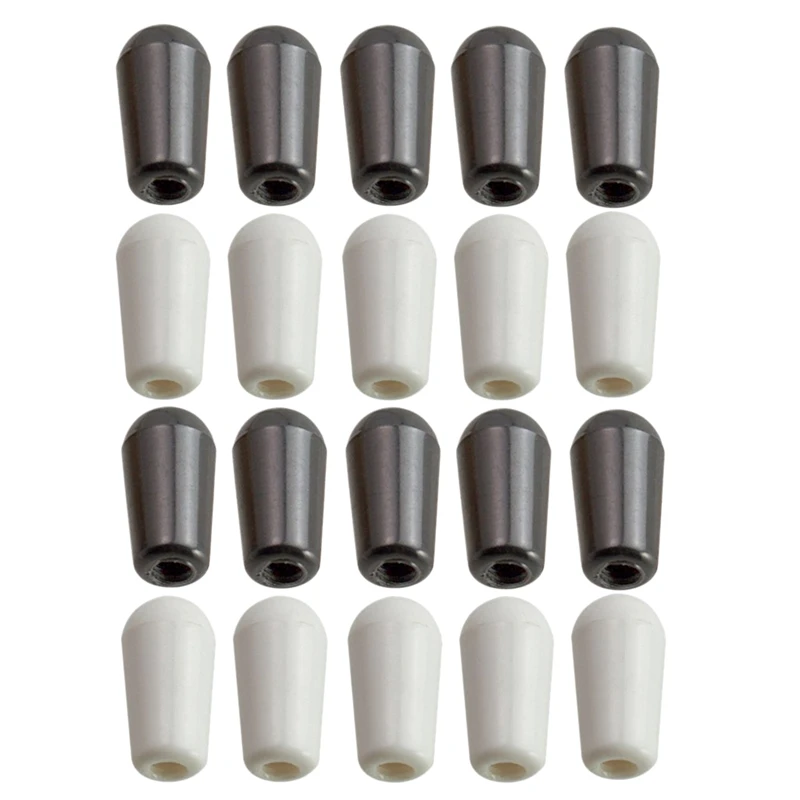 Pack Of 20 Guitar 3 Way Toggle Switch Cap Tips Buttons For Les Paul/Epiphone Accessory 4Mm | Спорт и развлечения