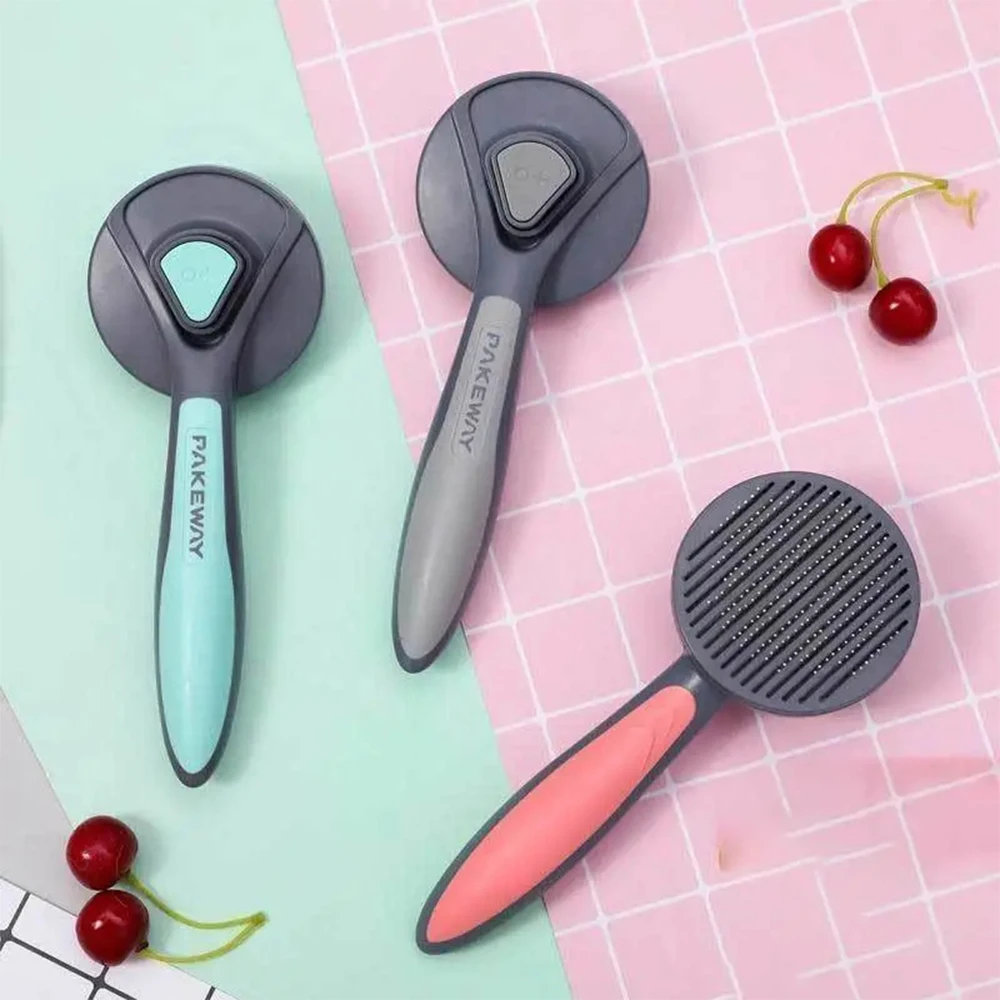 

Pet Cat Comb Hair Remover Brush Dog Self Cleaning Brush Special Needle Massages Particle Cleaning Combs Grooming Hair Supplies