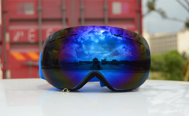 Для взрослых Лыжный Спорт очки большие сферические Gafas сноуборд мужские и женские лыжные очки двухслойные противотуманные