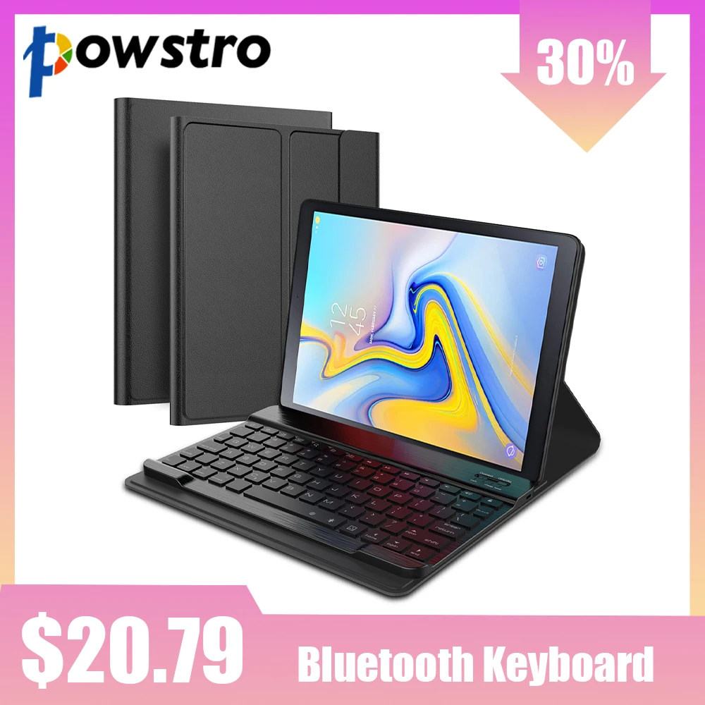 Противоскользящий черный кожаный чехол для планшета защитный Samsung Galaxy Tab A 10 5 T595