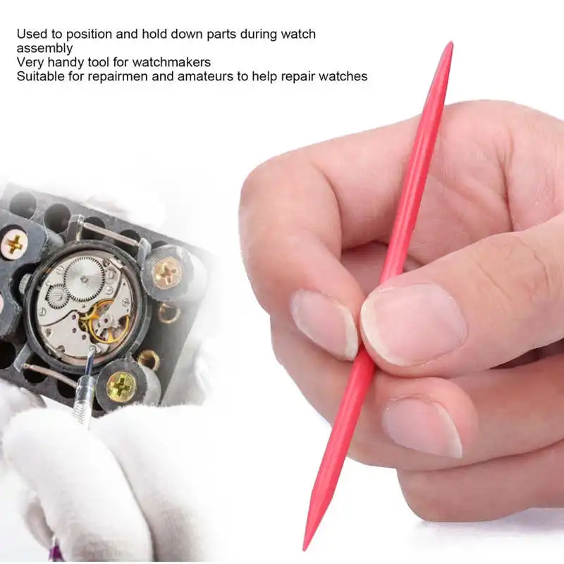 1 шт. 6436 двухголовый пластиковый инструмент для ремонта часов с заостренной
