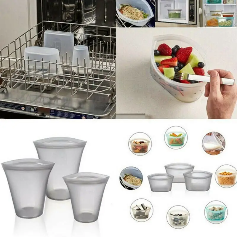 10 шт. мешок для хранения на молнии большой/маленький Подогрев еды свежий Сейд