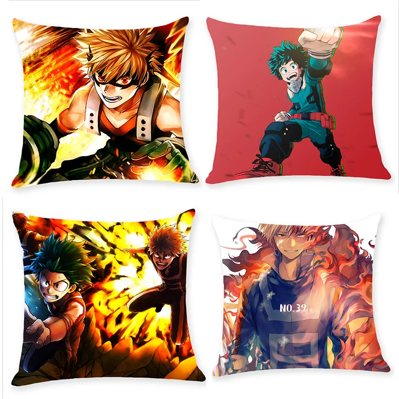 Чехол для подушки с рисунком героев Академии My Hero наволочка из японского аниме