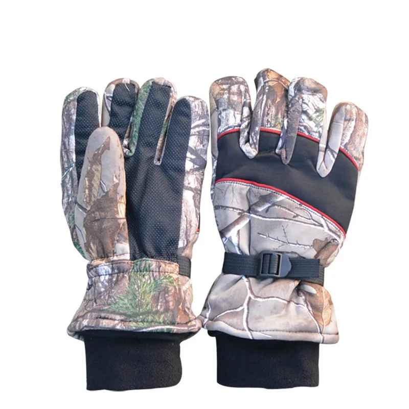 Outdoor Shooting Training Camo Warm Tactical Gloves Winter Thick Thermal Hunting Fishing Riding Climbing Full Finger Mittens | Спорт и