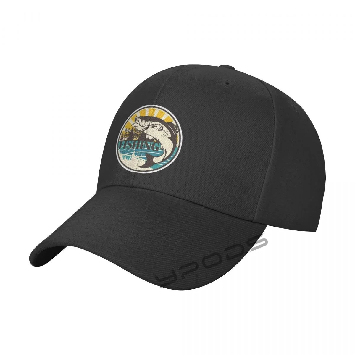 

printing Baseball Cap Wilderness Fishing Adorable Sun Caps Fishing Hat for Men Women Unisex-Teens Snapback Flat Bill