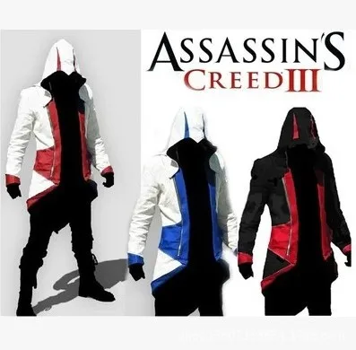 Assassin's Creed Косплэй куртка Connor костюм на Хэллоуин