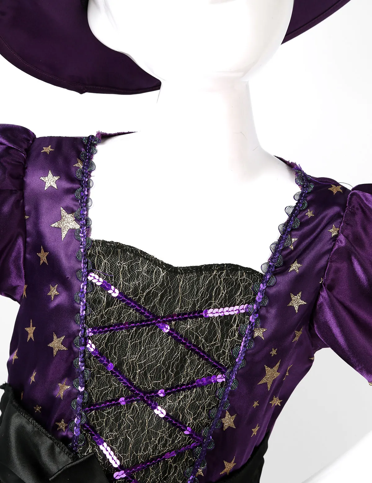 Детские карнавальные костюмы на Хэллоуин для девочек Платье ведьмы