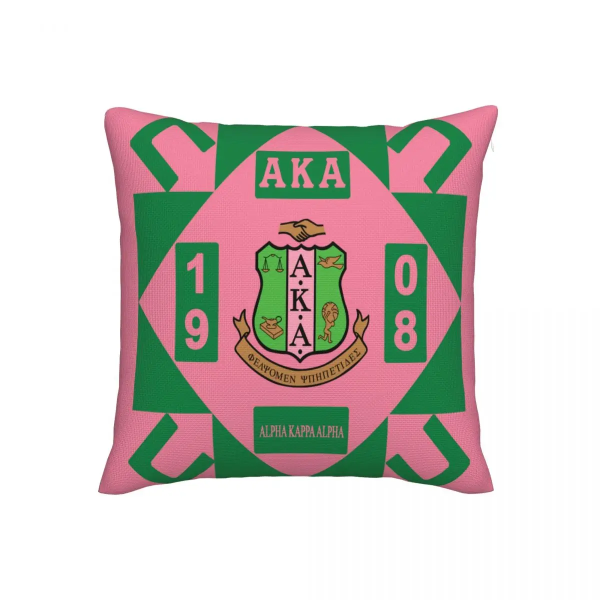 

Alpha Kappa Alpha Throw Pillow Covers Decorative Zipper Kappa Square Pillow case Covers for Sofa Bedroom Car Home Decor
