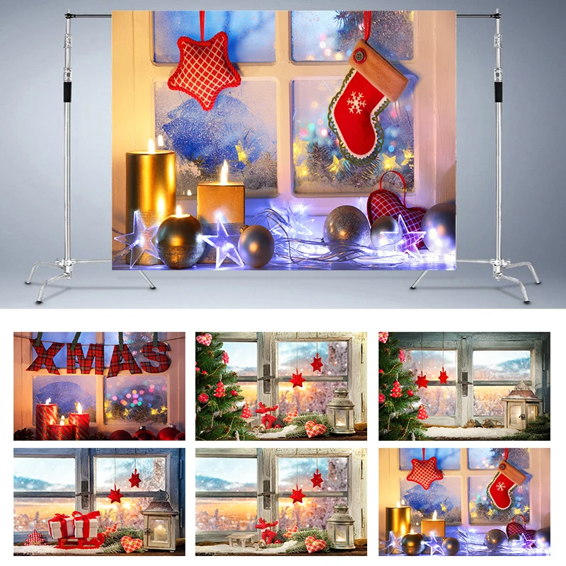 Nitree окна фонарь зимние Снежинка сосны рождественские носки для малышей Детские