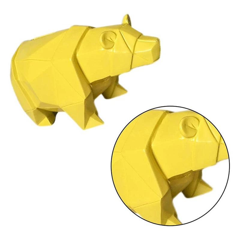 Копилка в виде белого медведя полимерное украшение для хранения монет животного