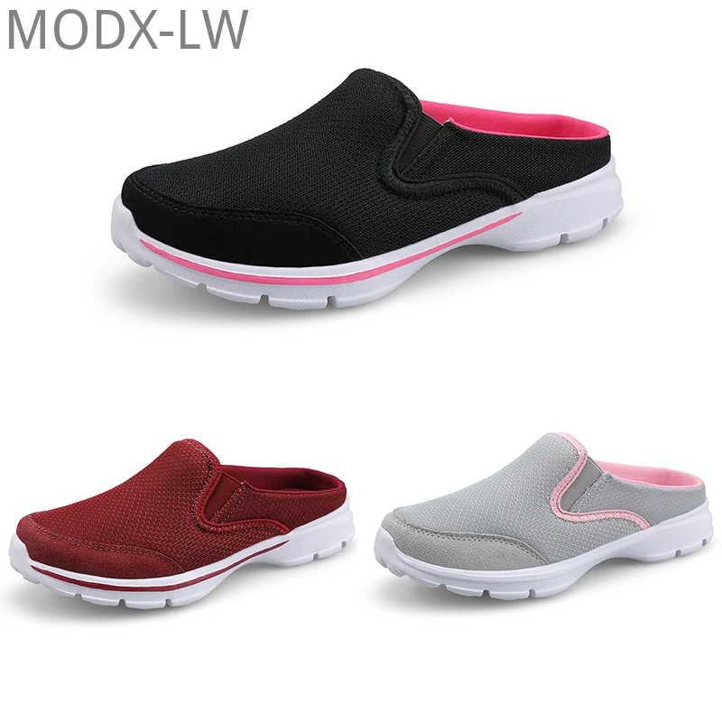 

NEW 2021 Women's Casual Flats Shoes Breathable Mesh Lazy For Ladies Walking Light Comfortable Outdoor Female Flats Plus Size