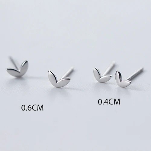 Женские мини минималистичные 925 пробы Серьги-гвоздики в виде серебряного сердца