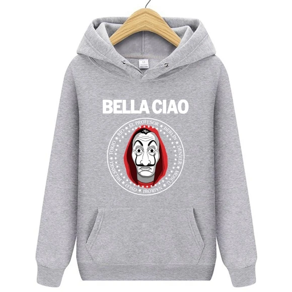 Мужская/Женская толстовка с капюшоном Дом бумажных денег | Мужская одежда