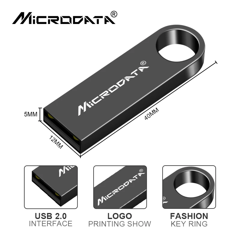 Металлический USB флеш накопитель 64 ГБ на 16 8 32 карта 128 водонепроницаемый usb диск