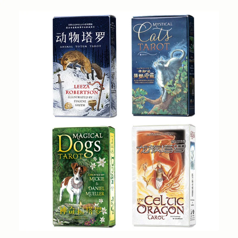 True Fun 8 видов колода Для Таро настольная игра карты животное/кошка/дракон Карты