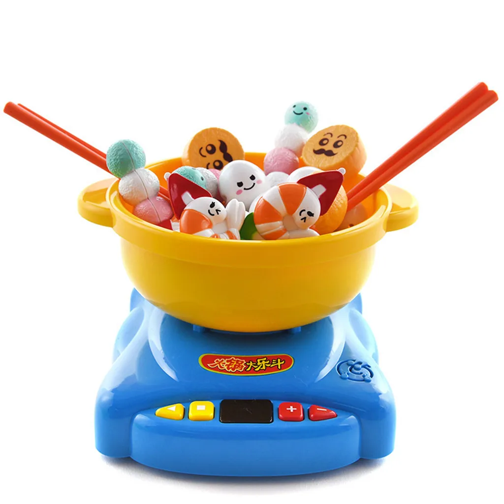 Забавные детские ролевые игры кухонный набор для приготовления пищи кастрюль