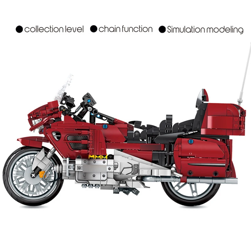 

SEMBO 1205Pcs Technic Speed Motorcycle Series Building Blocks City Racing Car Motorbike Model DIY Bricks Toy For Kids Party Gift