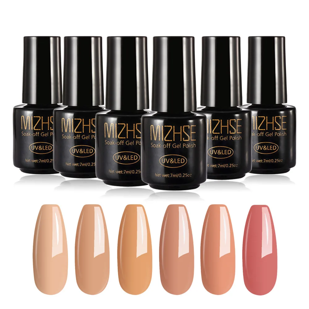 7ML P01 MIZHSE, 18 мл, Гель-лак, Гель-лак, УФ-гель, светодиодный, лампа, Гель-лак, дизайн ногтей, 6 шт. в наборе, горячая Распродажа, лак, смола, цвет, грунтовка - Цвет: 7ML P01