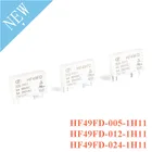 Реле 5 В, 12 В, 24 В, HF49FD-005-1H11, HF49FD-012-1H11, HF49FD-024-1H11, 4 контакта, 5 А, 250 В переменного тока, постоянный ток, Rele HF49FD 1H12, 5 шт.