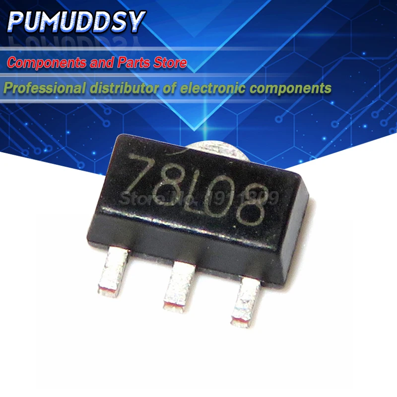 20 шт. 78L08 SOT89 L78L08 SOT-89 три терминала регулятор трубки посылка 20 шт. 78L08 SOT89 L78L08 SOT-89 три терминала регулятор трубки посылка
