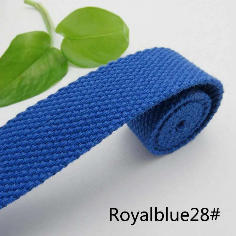 royalblue 3 метра 50 мм толщиной 2 мм холст полиэфирная хлопчатобумажная тканая лента Этикетка Лента для сумок рюкзак ремень косой привязки ленты DIY шитье ремесло - Цвет: royalblue