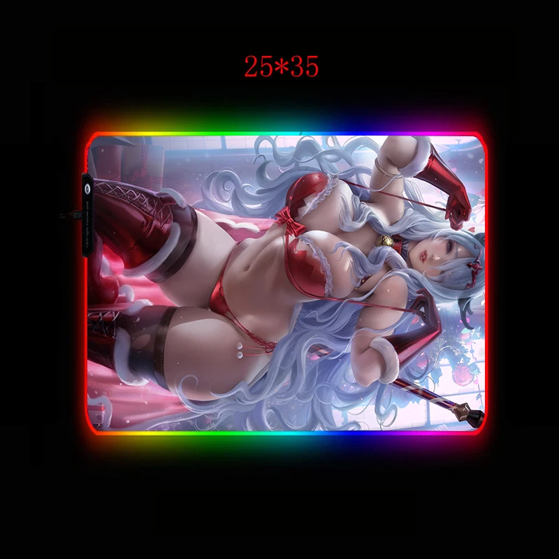 Коврик для мыши XGZ Nier Automata игровой коврик RGB со светодиодной подсветкой