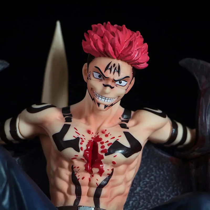 

Anime 1/8 Scale Painted Figure Jujutsu Kaisen Sitting Version Sukuna Ryomen Statue Action PVC Figure Toy Brinquedos 20CM