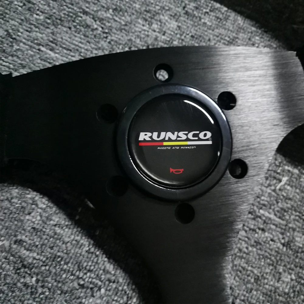 Рулевое колесо 330 мм плоское замшевое гоночное для дрифта универсальное 13 дюймов