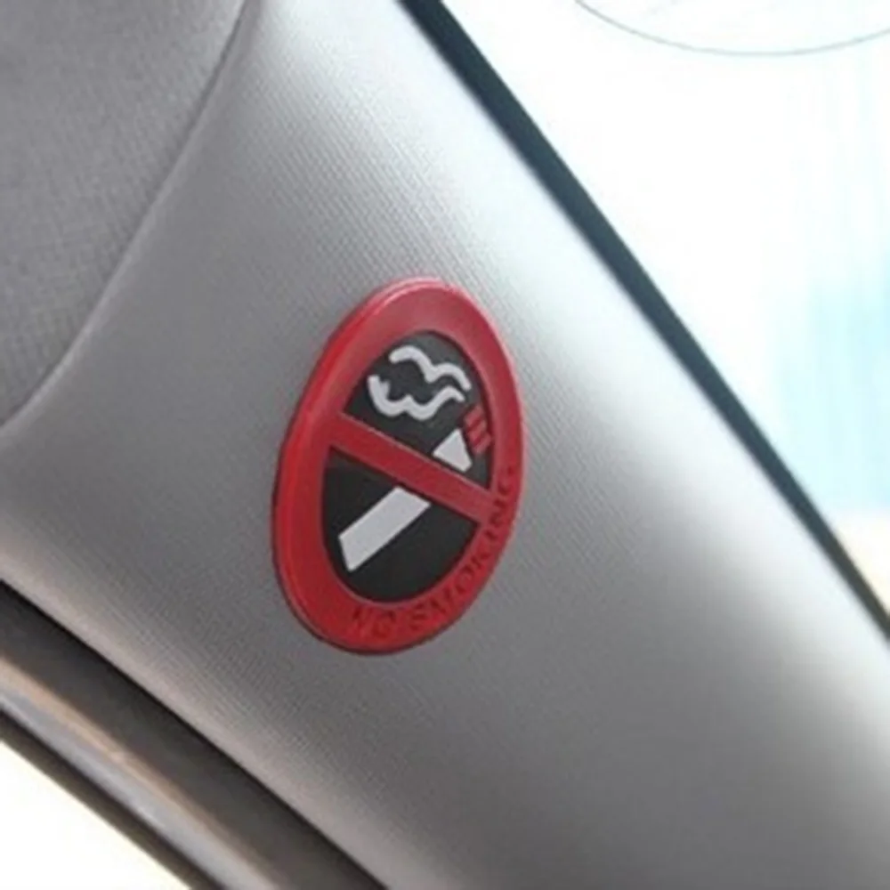 1 шт. предупреждающие наклейки логотип No Smoking автомобиля для mercedes cla opel zafira b renault
