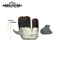 1 piecet archery finger guard aluminum frame protect your hand when shooting useful shooting hunting accessories