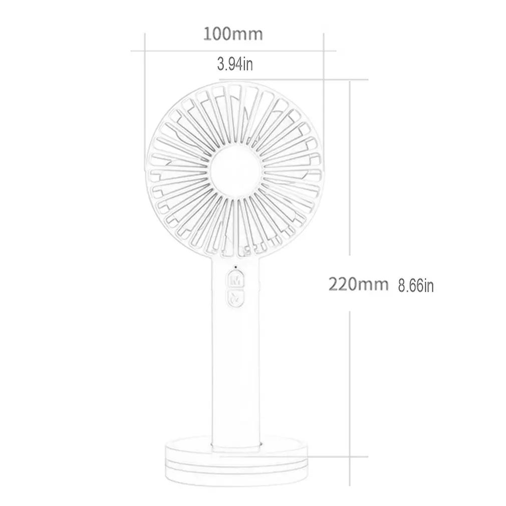 

Macaron Fan Anti-Fabric Design 2000Mah Excellent Cooling Performance Air Conditioner Cooling System Adjustable Holder