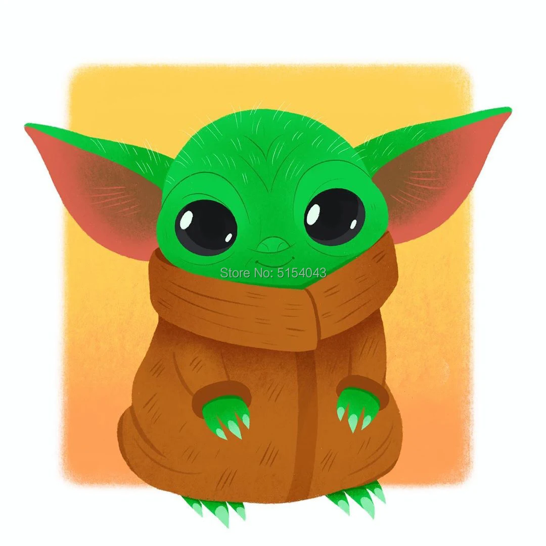 Детские наклейки на ноутбук и скейтборд Yoda Star Wars Mandalorian украшение дома наклейка