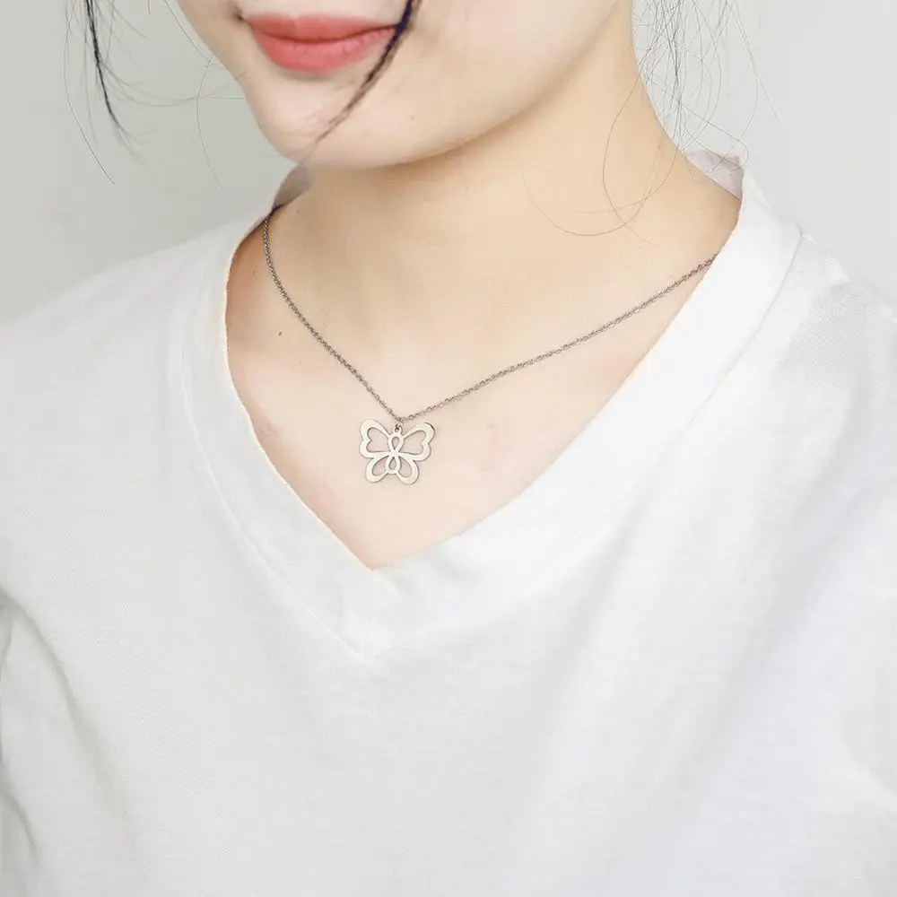 Комплект ювелирных изделий My Shape ожерелье с бабочкой летающие животные Женские