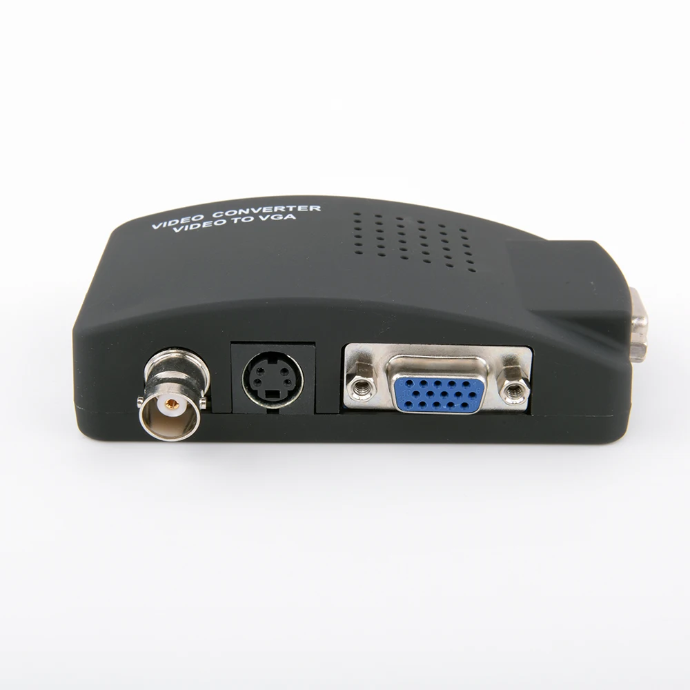 Портативный BNC в VGA видео конвертер S Video PC адаптер цифровой переключатель коробка