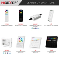 miboxer smart 2 4g rgbcct switch 8 zone remote 4 zone touch panel waterproof 5 in 1 led strip light controller 2 4ghz gateway