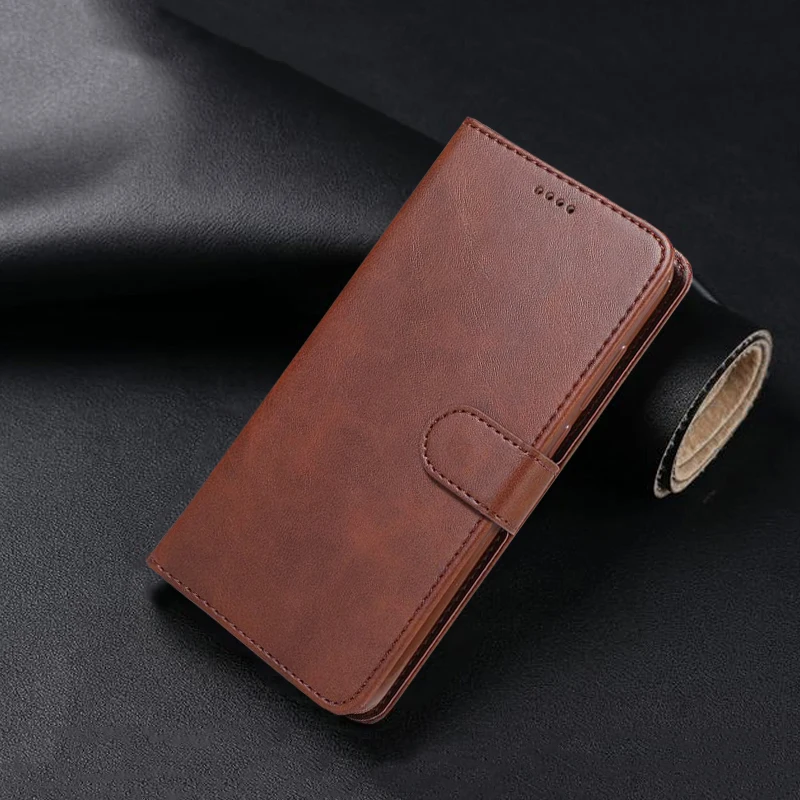 Brown Чехол для iphone 6S 6 Plus, роскошный чехол с откидной крышкой на магните, кошелек с подставкой, винтажный кожаный чехол для телефона s, для Apple iphone s, 6 S Plus - Color: Brown