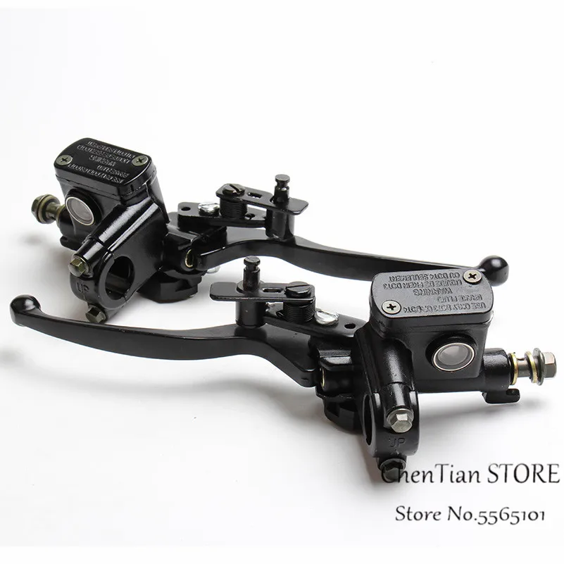 Front Brake Lever Master Cylinder Pump Right 22mm 7/8&quot Side Banjo Bolt for Honda Kawasaki Suzuki Benelli | Автомобили и